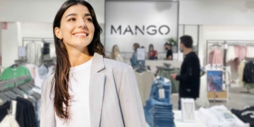 Mango chaleco oficina lino