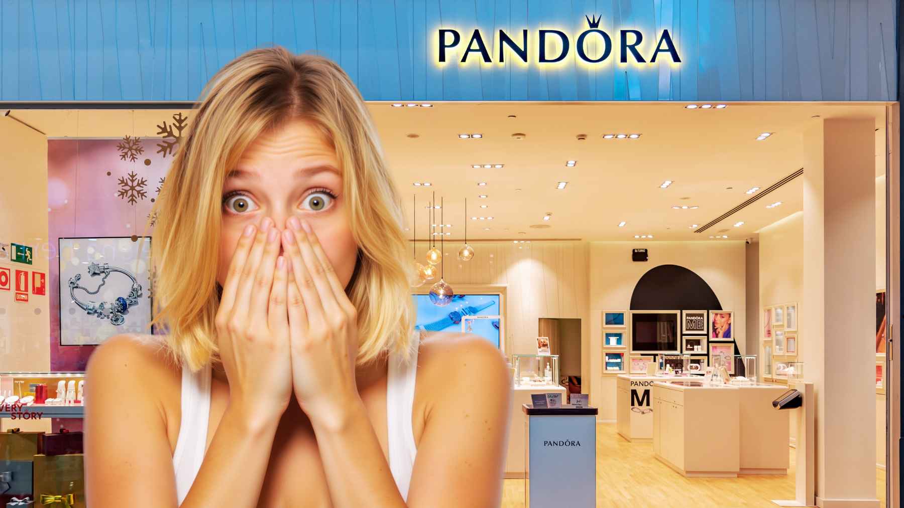 Pandora pulsera cuero trenzado