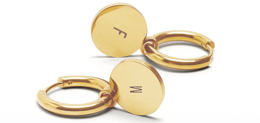 Pendientes de aro con medalla de Parfois