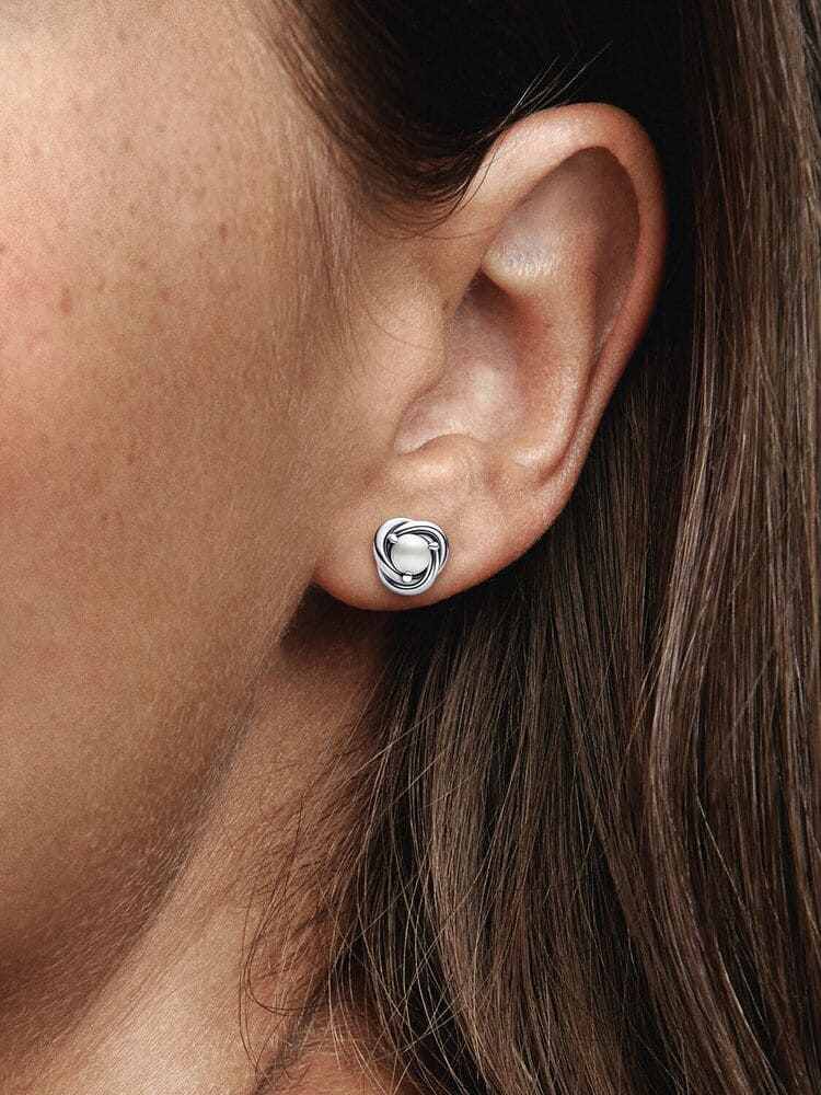 Pendientes de botón Circulo Eternity Junio de Pandora