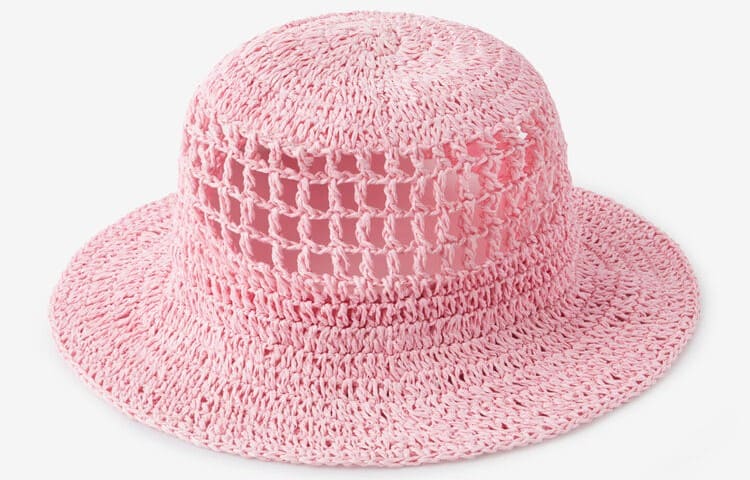 Sombrero de paja rosa de PEPCO