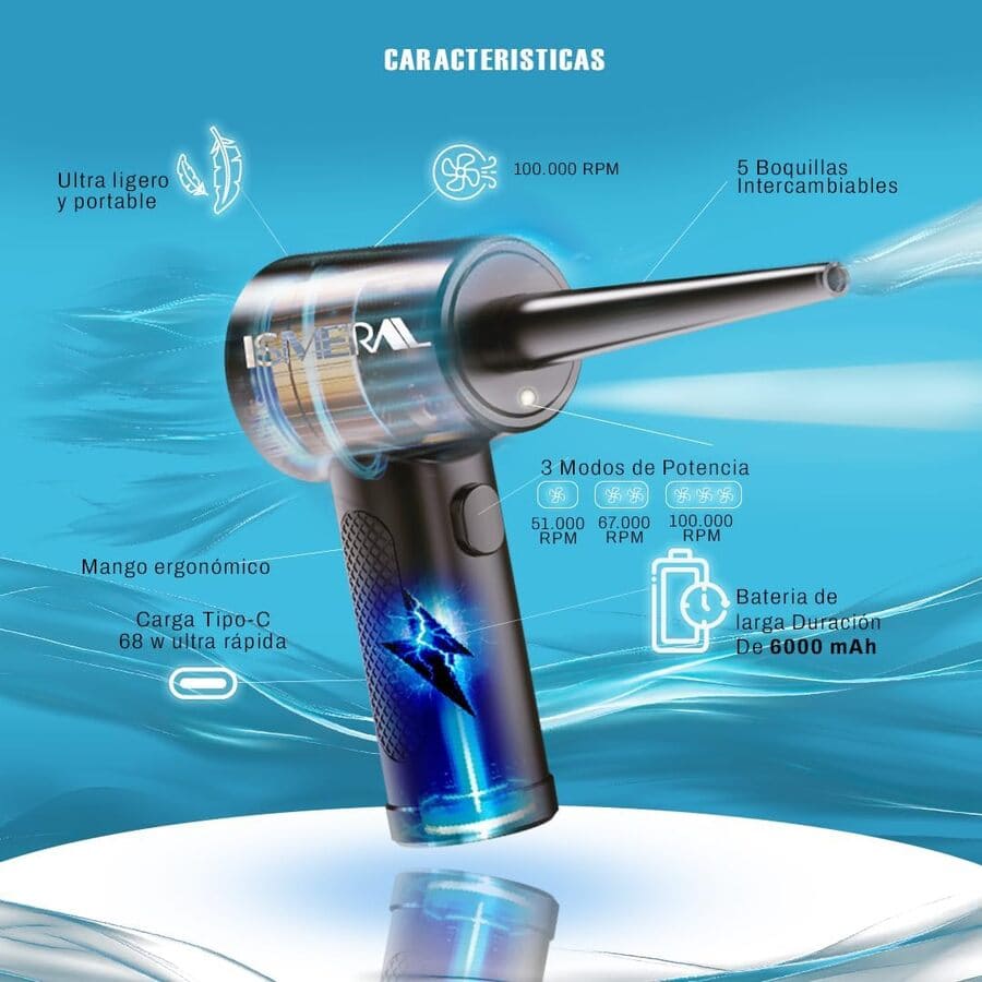 Soplador De Aire Premium ISMERAL de Amazon