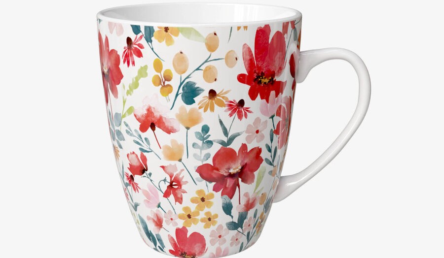 Taza de flores de PEPCO