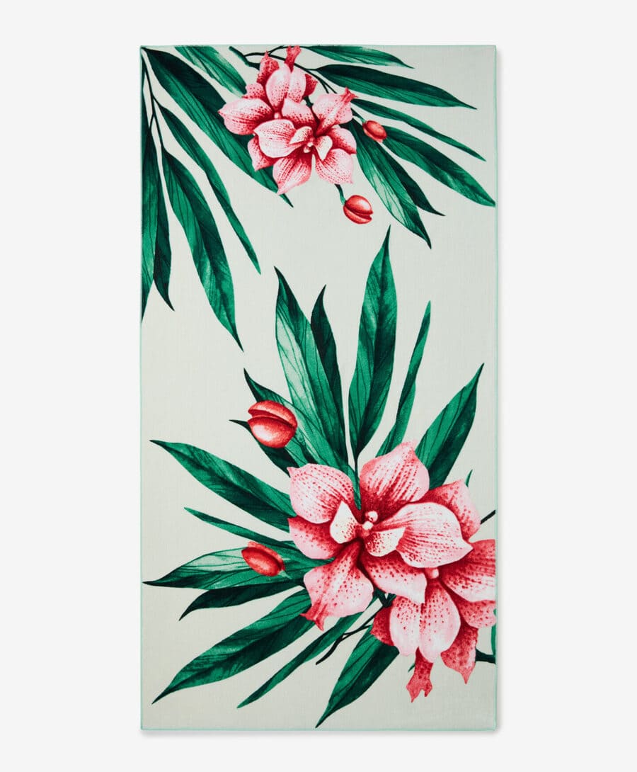 Toalla de playa floral de PEPCO