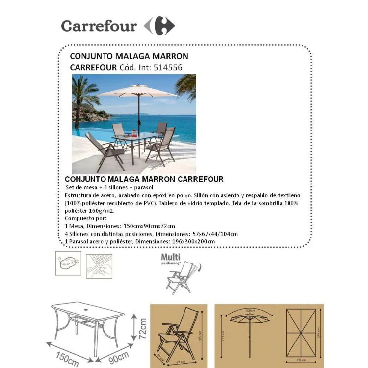 Conjunto de Jardín de Acero en Carrefour