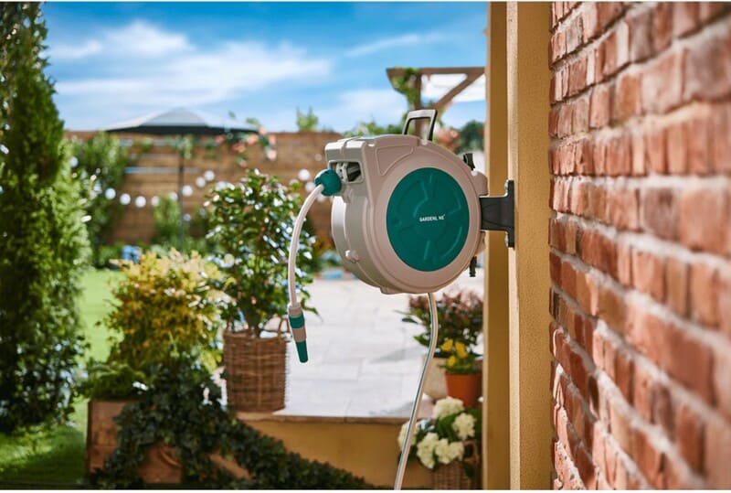 Enrollador automático con manguera Gardenline en ALDI