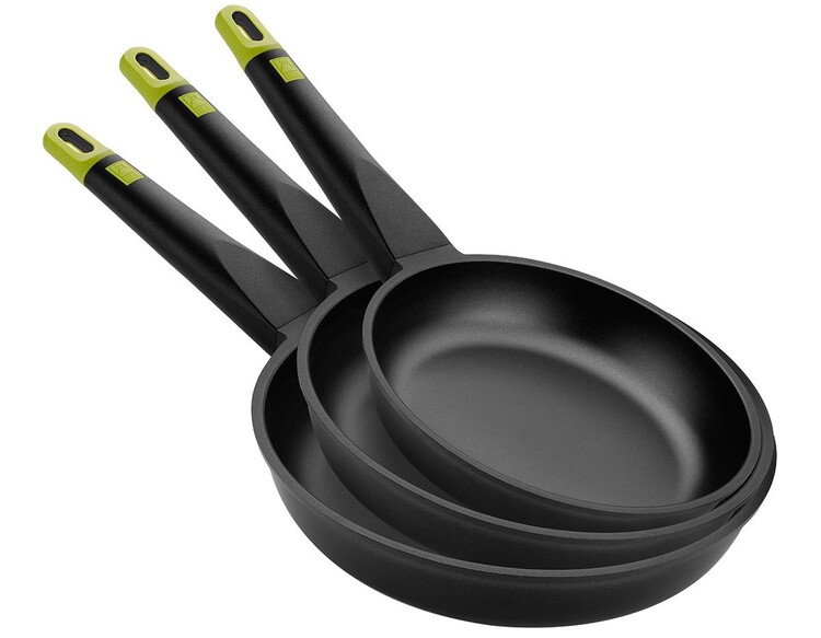 Juego de 3 sartenes aluminio fundido Foodie Bra