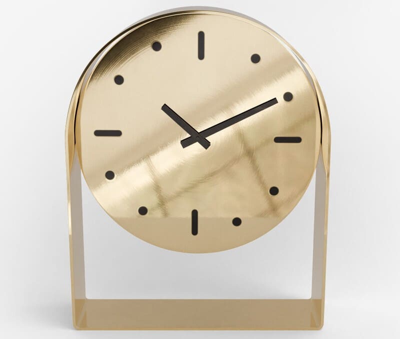 Reloj de oro de pie de PEPCO