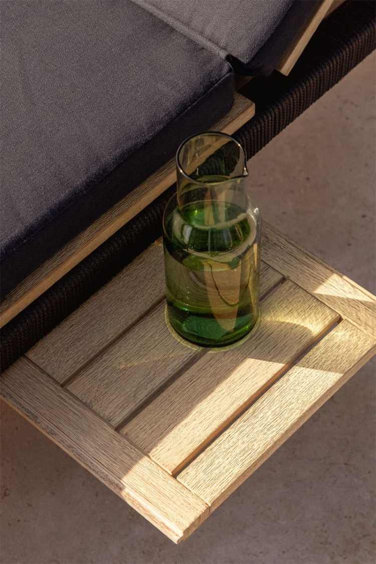 Tumbona reclinable en madera de acacia Dubai